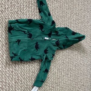 Boys fleece onesie with hood